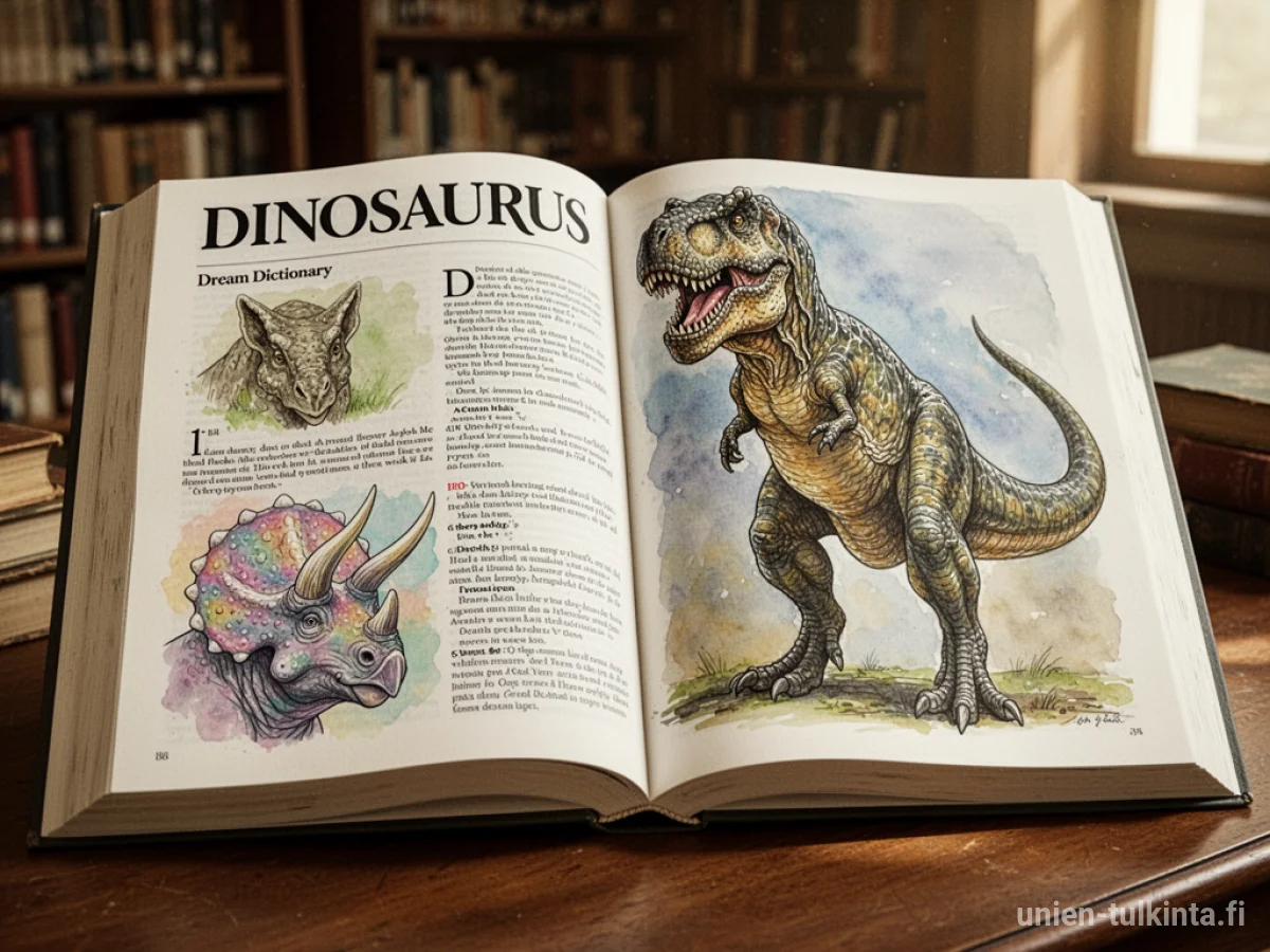 Yleinen merkitys: unen symboli Dinosaurus – arkkityypit ja symboliikka
