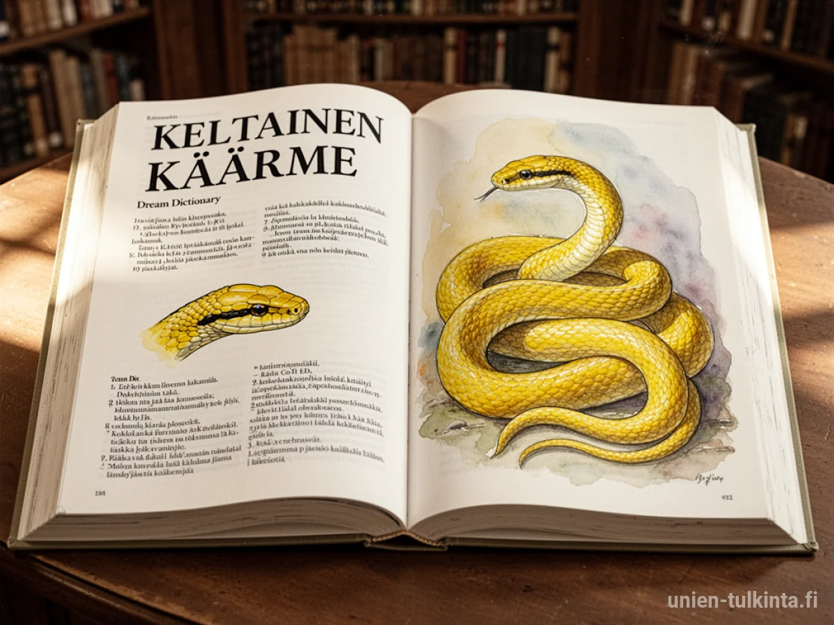 Yleinen merkitys: unen symboli Keltainen käärme – arkkityypit ja symboliikka