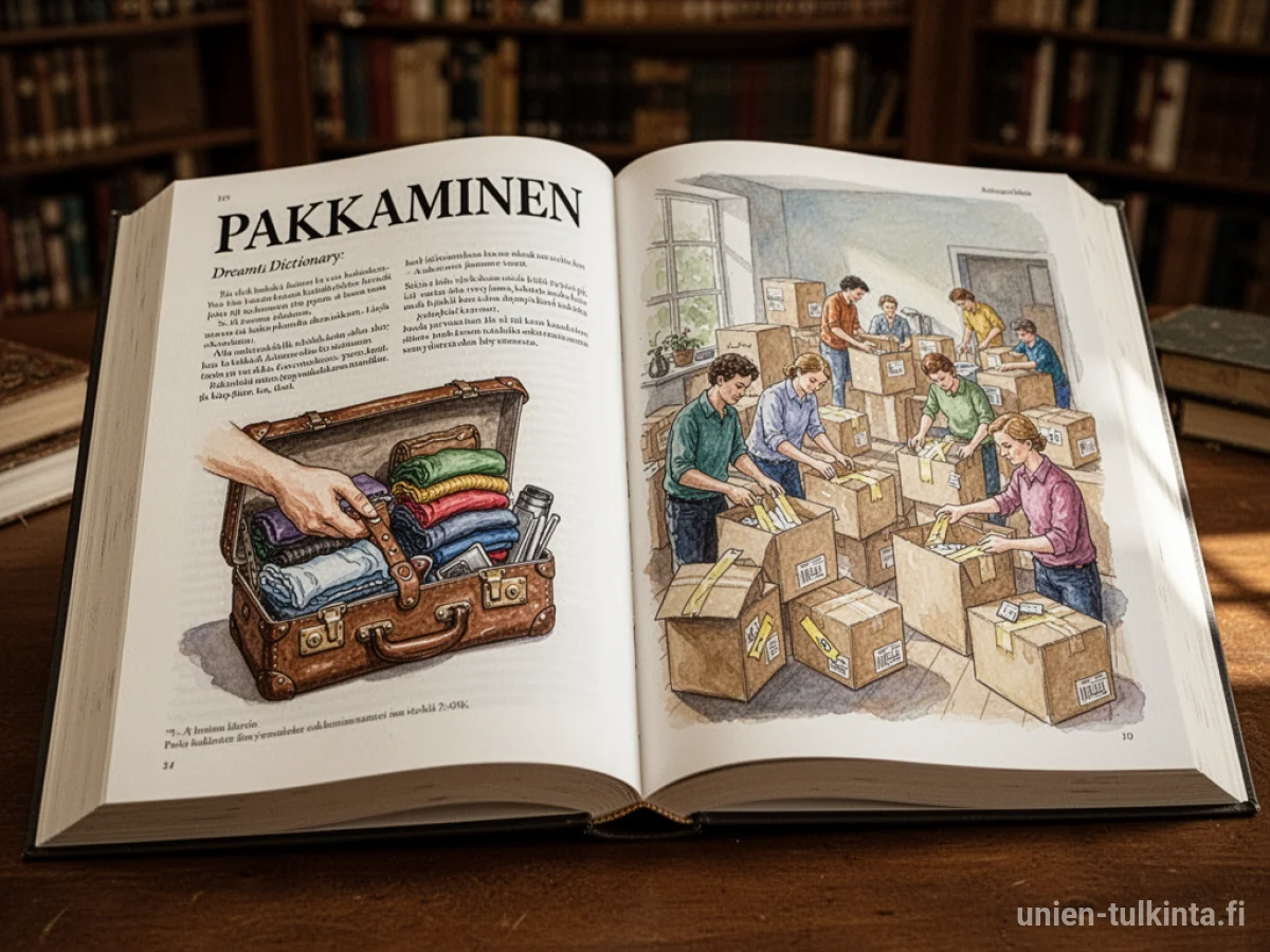 Yleinen merkitys: unen symboli Pakkaaminen – arkkityypit ja symboliikka